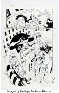 David Hahn Marvel Adventures Fantastic Four #31 Story Page 11 Original Art (Marvel, 2008).