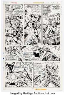 Al Milgrom Captain Marvel #47 Story Page 15 Original Art (Marvel, 1976). | Heritage