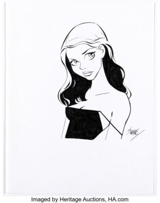 Shane Glines - Pretty Girl Pin-Up Original Art (undated).
