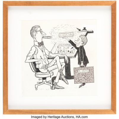 Al Jaffee The Cartoonist July-August 2004 Rube Goldberg Cover Illustration Original Art (National Cartoonists Society, 2004). | Heritage