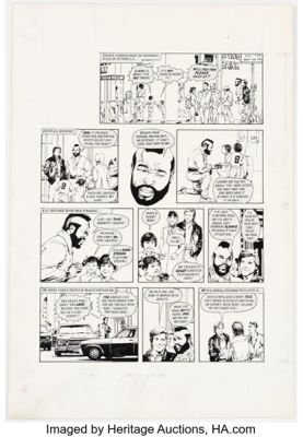 Arthur Ranson Look-In The A-Team Story Page Original Art (ITV, 1988).