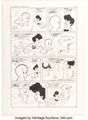 Warren Kremer (attributed) Harvey Hits #62 Casper Story Page 2 Original Art (Harvey, 1962). | Heritage