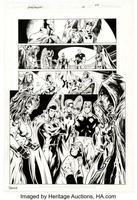 Tom Derenick and Wayne Faucher Shadowpact #14 Story Page 22 Original Art (DC, 2007).
