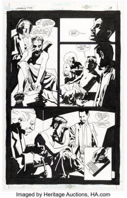 Dusty Abell and Jim Royal Lazarus Five #1 Story Page 17 Original Art (DC, 2000).