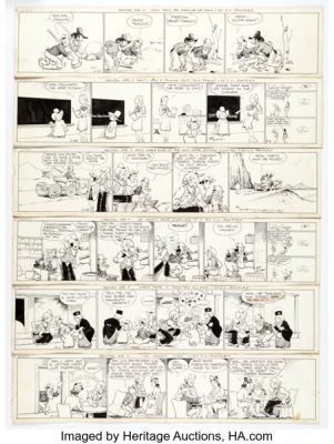 Art Huhta Mescal Ike Consecutive Daily Comic Strips Original Art Group of 6 (Bell Syndicate, 1939). (Total: 6 Original Art) | Heritage