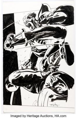 Tony Salmons - Manhunter (Paul Kirk) Illustration Original Art (1999).