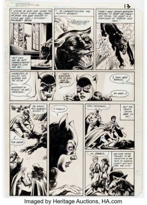 Rick Hoberg and Rudy Nebres Batman #382 Catwoman Story Page 10 Original Art (DC, 1985). | Heritage