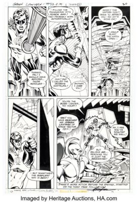 Mike Grell and Terry Austin Green Lantern #93 Story Page 12 Original Art (DC, 1977). | Heritage