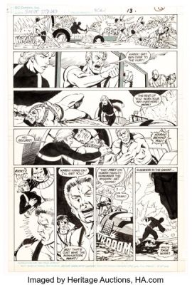 Luke McDonnell and Bob Lewis Suicide Squad #9 Story Page 9 Original Art (DC, 1988). | Heritage