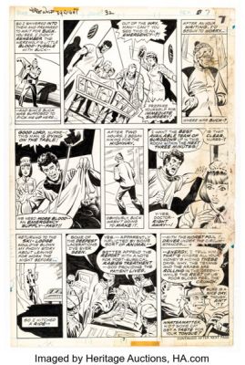 Don Perlin and Howard Perlin (as Howie Perlin) Werewolf by Night #32 Story Page 5 Original Art (Marvel, 1975). | Heritage