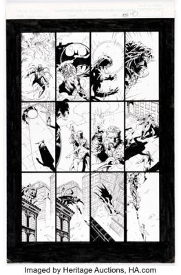 David Finch and John Livesay The Darkness / Batman #nn Story Page 32 Original Art (Image, 1999). | Heritage