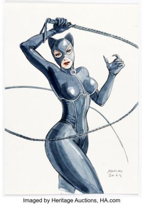 Enrico Marini - Catwoman Illustration Original Art (2024). | Heritage