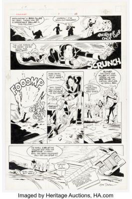 Joe Staton and Jeff Albrecht Crossroads Story Page 23 Original Art (First, 1988). | Heritage