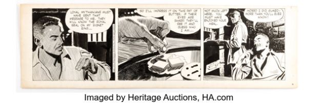 Alex Raymond Rip Kirby Daily Original Art Comic Strip dated 11-18-54 (King Features Syndicate, 1954) | Heritage