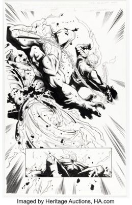 Lee Garbett and Alejandro Sicat The Amazing Spider-Man #660 Ghost Rider Story Page 6 Original Art (Marvel, 2011).