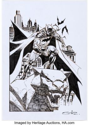 Staz Johnson - Batman Illustration Original Art (Undated).