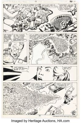 George Pérez and Pablo Marcos Fantastic Four Annual #14 Story Page 24 Original Art (Marvel, 1979). | Heritage