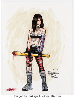 Fernando Ruiz - Cassie Hack from Hack/Slash Illustration Original Art (undated).