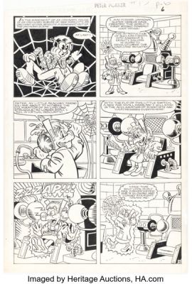 Joe Albelo and Pierre Fournier Peter Porker, the Spectacular Spider-Ham #15 Story Page 5 Original Art (Marvel, 1987). | Heritage