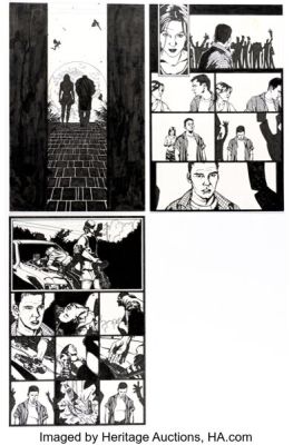 Jeremy Haun Paradigm #2 Story Pages 14-16 Original Art (Image, 2002). (Total: 3 Original Art)