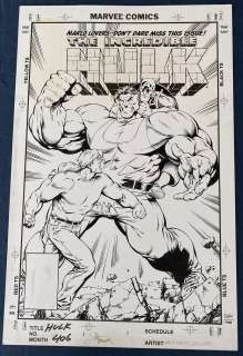 Gary Frank / Cam Smith - Incredible Hulk #406 Cover Captain America! Doc Samson! 1993