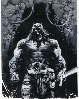 Jason Shawn Alexander - Savage Sword of Conan - original cover art