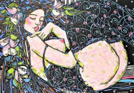 Nymphs - illustrazione originale "Amanda" - Page volante (2018) | Catawiki