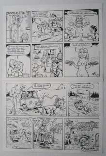 Bosschaert, Jan  - Originele pagina (p.1) - De geverniste vernepelingskes - Gag ’Kerstmis’ | Catawiki