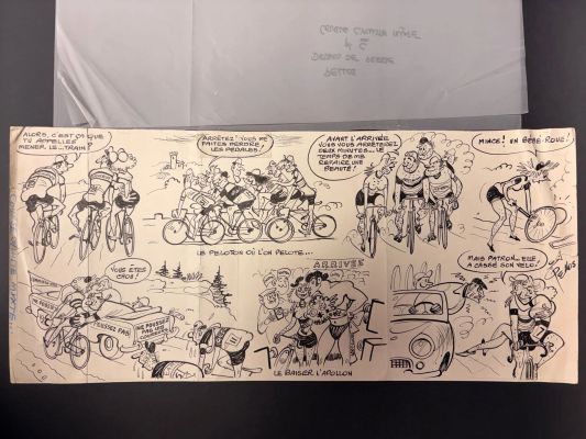 Pellos - Planche... | Lot 81 - Pellos - planche à l’encre de Chine humoristique publiée... | Tessier Sarrou