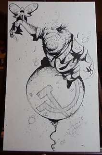 Quête d‘une bombe délicate - Original drawing for poster by Sean Dietrich - Page volante - (2009) 