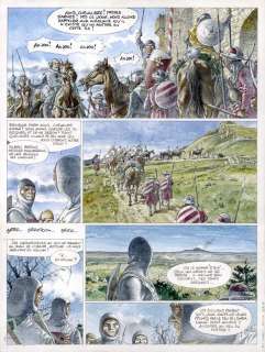 Hermann | Bois-Maury, planche couleurs n°7 Ã  la mine de pl… | Banque Dessinée