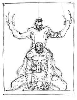 John Romita Jr. - Pencils By John Romita, Jr., Inks By Klaus Janson | PUNISHER WAR ZONE - Rough A | The Artist’s Choice