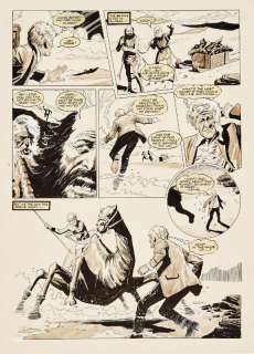 Doctor Who original artwork (1972) drawn and painted by Gerry… | Comic Book Auctions ltd