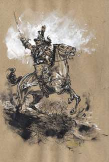 Lemercier, Gwendal - Dessin original - Étude cuirassier / Napoléon | Catawiki