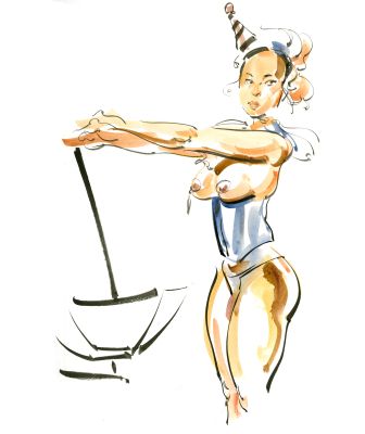 Kagan McLeod | ’Life Drawing: Aza 1’ Illustration | Kirby’s Comic Art