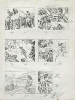 Alex Ross signed original storyboard artwork for Wonder Woman: Spirit of Truth. | Profiles in History