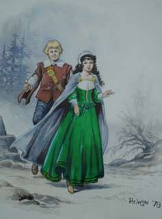 PIET WIJN (1929-2010)- Origineel aquarel Gloria van Goes