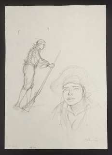 PELLERIN 2003 Crayonné à la mine de plomb : l’Epervier. T6 Pl15… | Laval Enchères