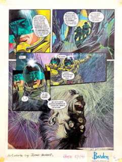 John M Burns Art - Dan Dare page 4 (Signed)