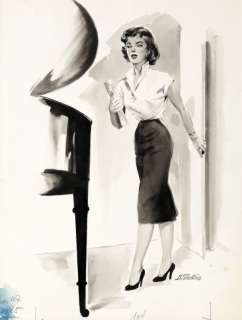 Gourdon | Je t’aimais mal, illustration au lavis publiée da… | Banque Dessinée