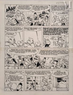 Greg (Michel Regnier, 1931-1999) | Lot 50 : Achille Talon, Tome 27, ne rêvons pas !, planche 38. | Millon