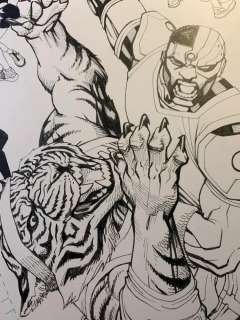 Bernard Chang | TITANS #21 COURTSIDE VARIANT COVER original art | Bernard Chang