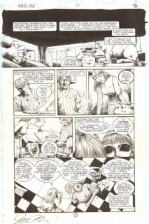 Fred Harper, Jason Temujin Minor - Animal Man #80 P. 5 - Bug Eyes - Signed