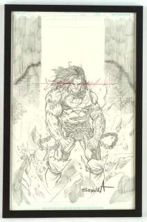Lot 1331 - Sergio Davila an original pin-up artwork of Superman from Dark Nights: Metal (2020).