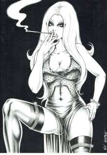 Nik Guerra - illustrazione originale "Charlotte" - Loose page | Catawiki