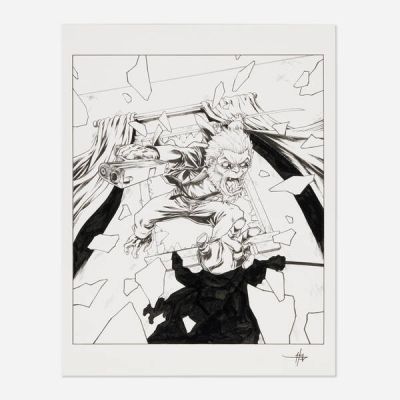 Creees Lee | Marvel Snap! Hit Monkey Card Original Art (Marvel Comics, 2024) | Landry Pop Auctions