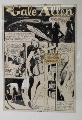 Lot 285 - PLANET COMICS #36 ORIGINAL SPLASH COMIC ART | misc / divers