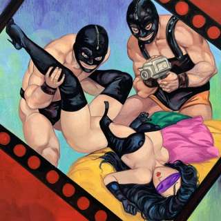 Almas Perversas #148 - painted original cover art (gouache on cardboard) + comic book - (1999) | Catawiki