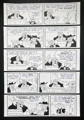 Snuffy Smith - Original Comic Strip Art - 5 Comics - Judge Potter | eBay US (Buy It Now)