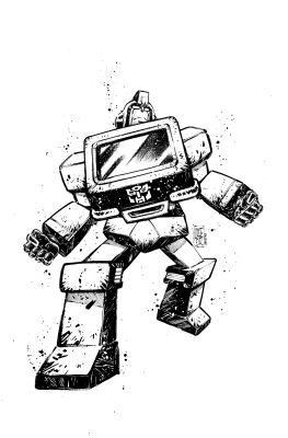 Jorge Corona | Ironhide Transformers Published Card | Kirby’s Comic Art
